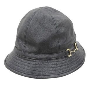 Unused With Tags Gucci 666600 4hak5 1000 Horsebit Leather Bucket Hat Cap Hat S